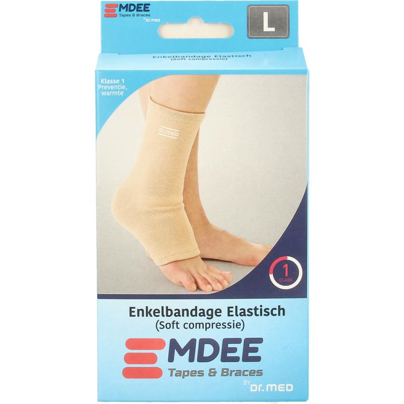 Emdee Elastic Support Enkel Maat L Huidskleur