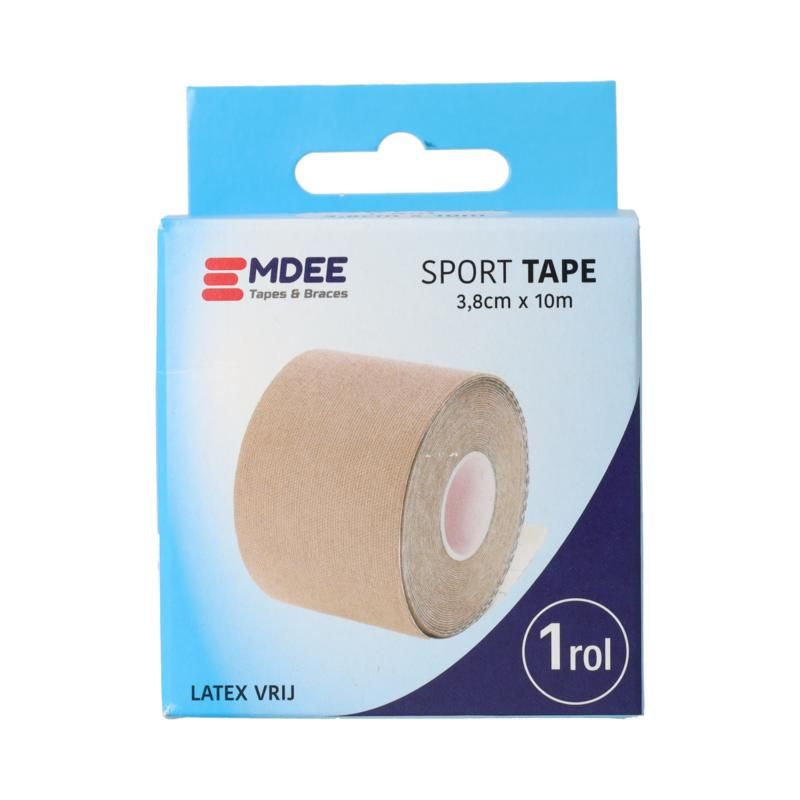 Emdee Sport Tape 3.8Cm X 10M Huidkleur
