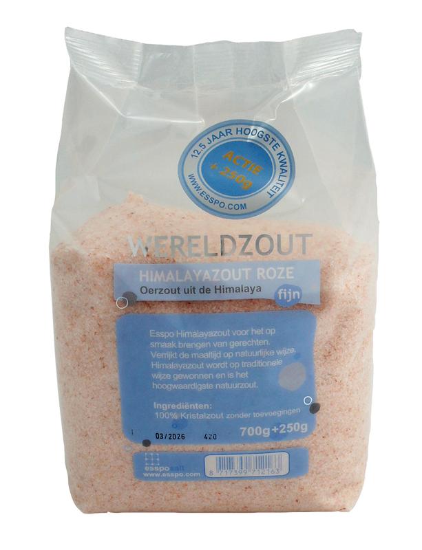 Esspo Himalayazout Roze Fijn 700Gr + 250Gr