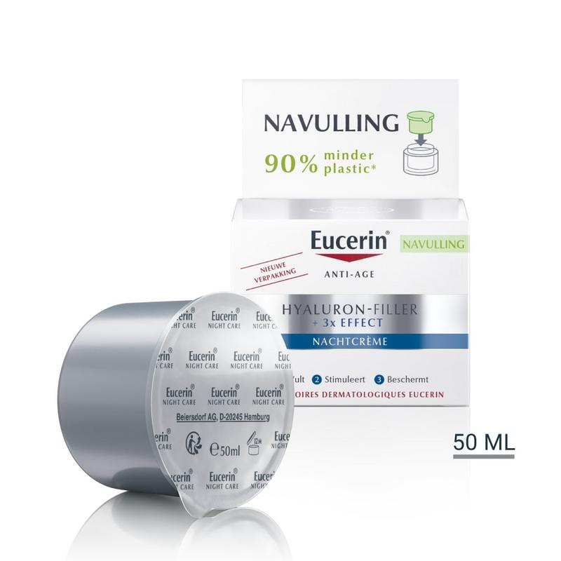 Eucerin Hyaluron-Filler + 3X Effect Nachtcreme Navulling