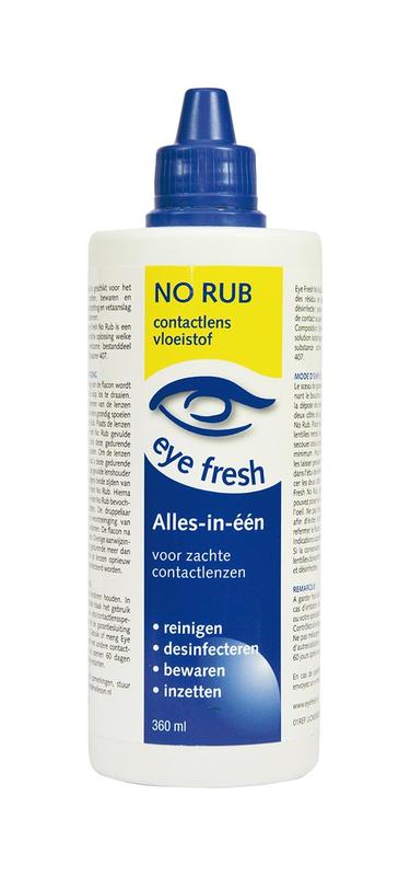 Eyefresh No Rub Alles-In-1 Vloeistof Voor Zachte Lenzen