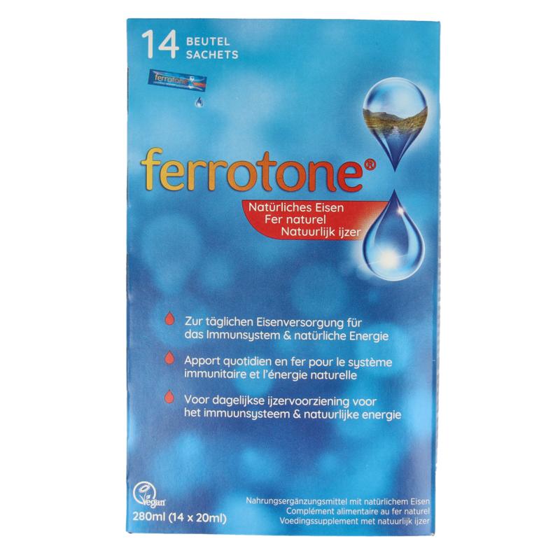 Ferrotone Natuurlijk Ijzer 14 X 20Ml