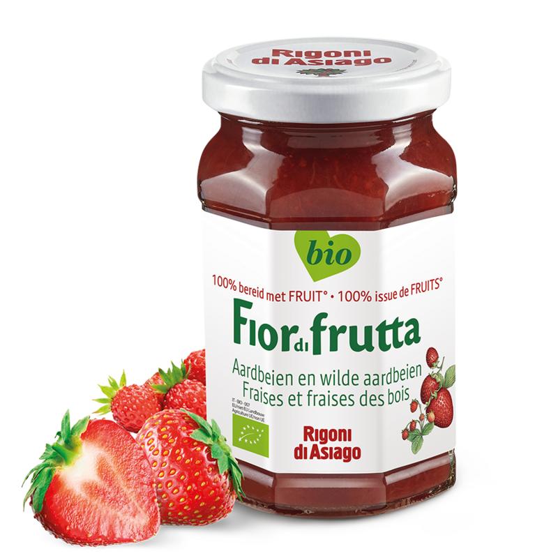 Fiordifrutta Aardbei & Wilde Aardbei Jam Bio