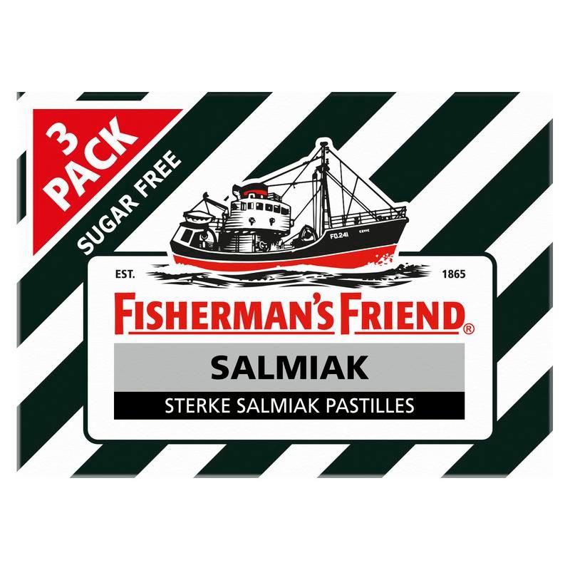 Fishermansfriend Salmiak Suikervrij 3-Pack
