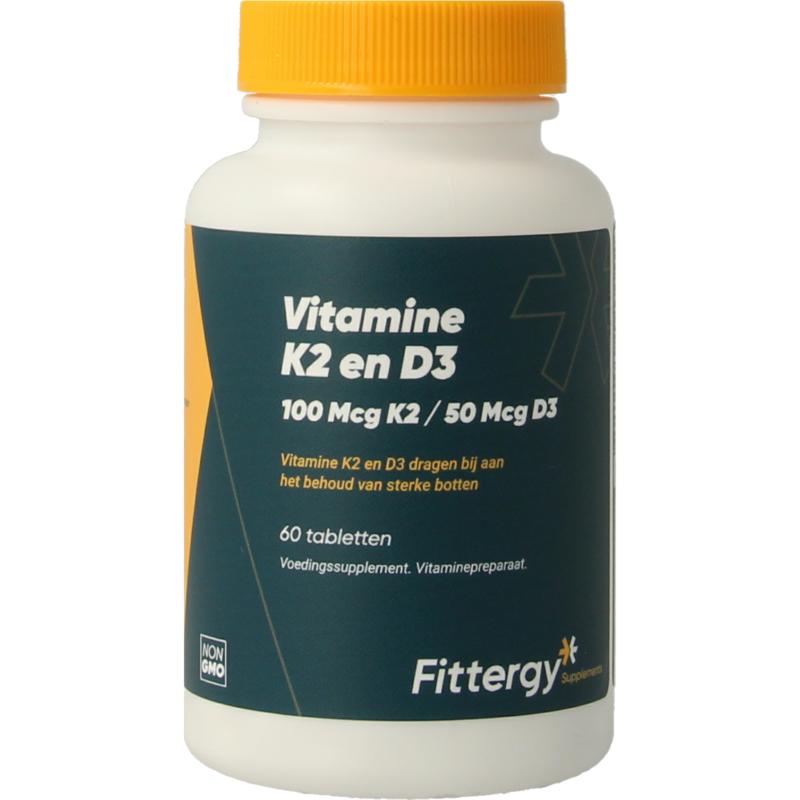 Fittergy K2 (100Mcg) En D3 (50Mcg)