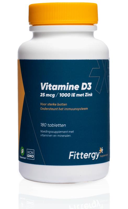 Fittergy Vitamine D3 25Mcg Met Zink