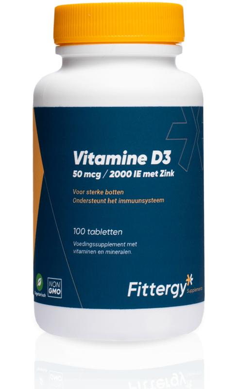 Fittergy Vitamine D3 50Mcg Met Zink