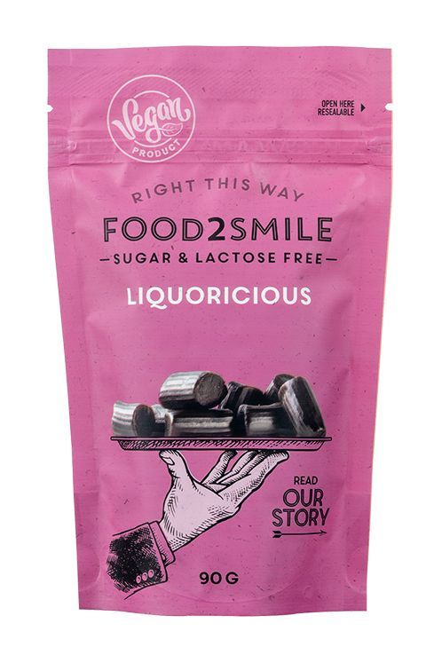 Food2smile Liquoricious Suikervrij Lactosevrij