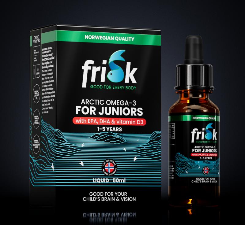 Frisk Omega 3 For Juniors Lemon