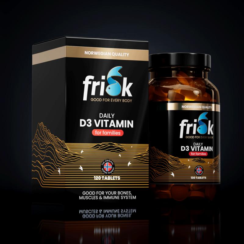 Frisk Vitamin D3 Daily For Families