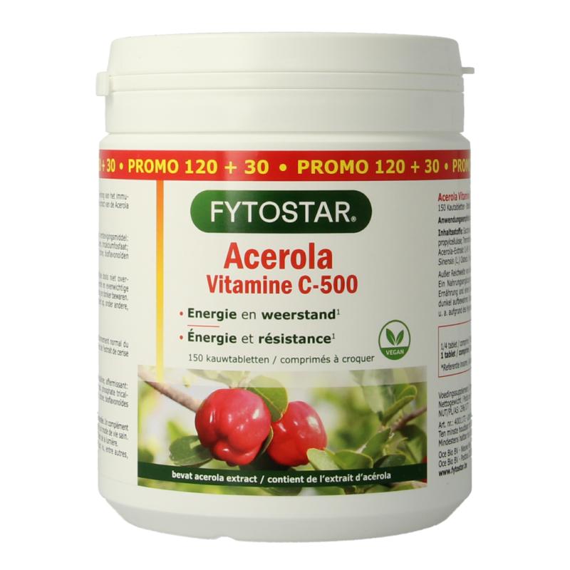 Fytostar Acerola Vitamine C 500 Kauwtablet