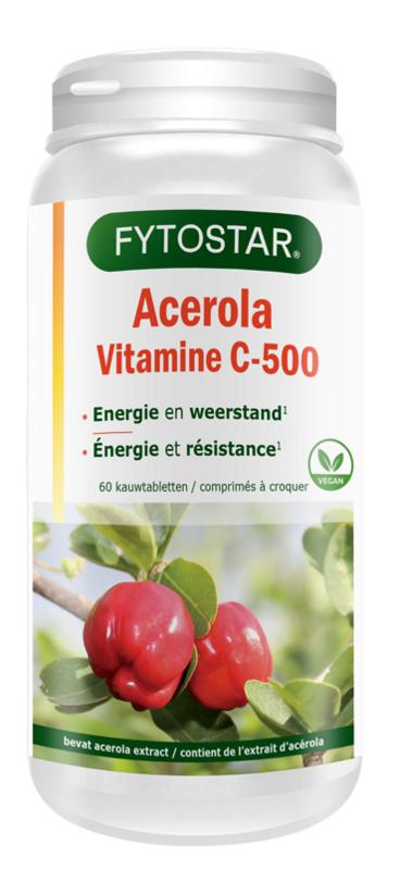 Fytostar Acerola Vitamine C 500 Kauwtablet