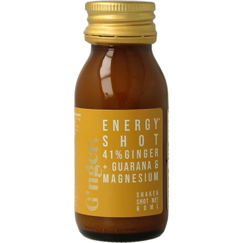 G'nger Shot Gember Vruchtensap Guarana Energy