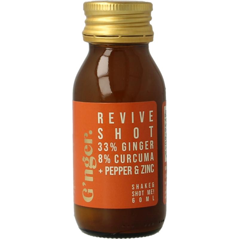G'nger Shot Gember Vruchtensap Kurkuma Revive