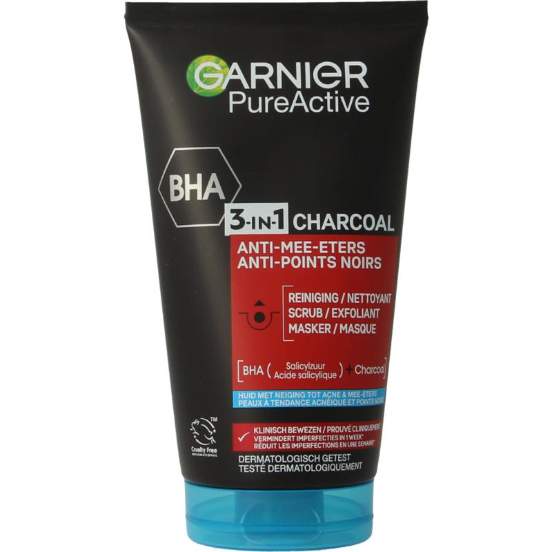 Garnier Skinactive Pure Active 3-In-1 Charcoal Reiniging