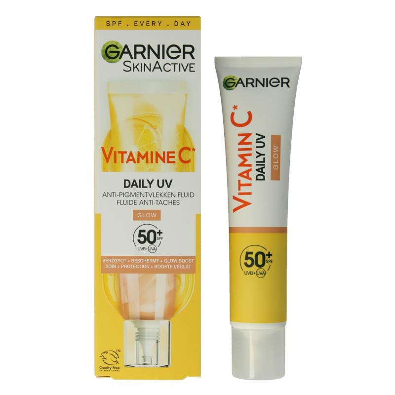 Garnier Skinactive Vitamine C Glowy Uv Fluid Spf50+