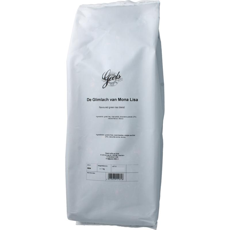 Geels Glimlach Van Mona Lisa