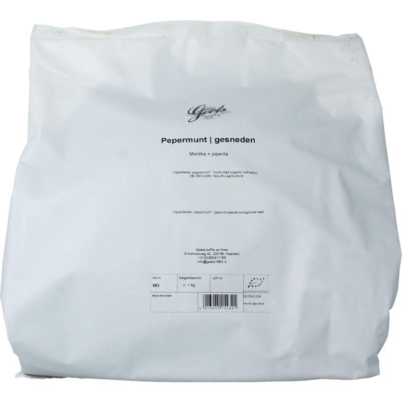 Geels Pepermuntblad Gesneden Bio