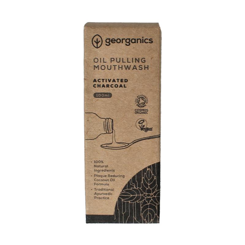 Georganics Mouthwater Oilpulling Activated Charcoal