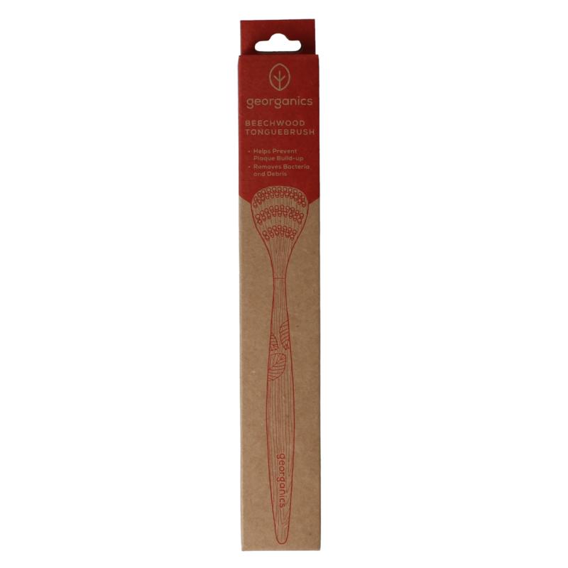 Georganics Tongue Brush Medium Beechwood