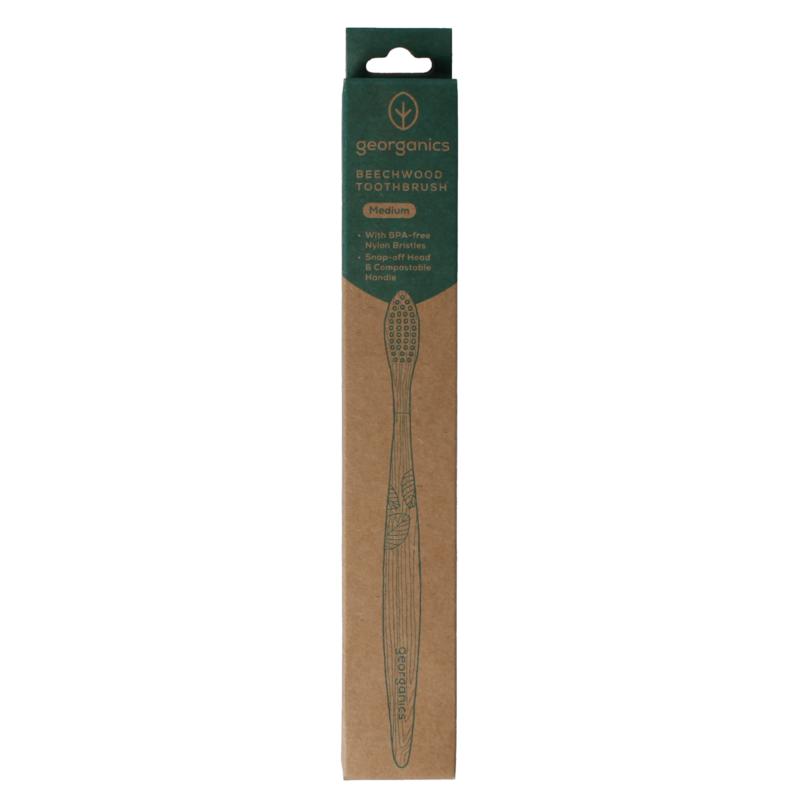 Georganics Toothbrush Medium Beechwood