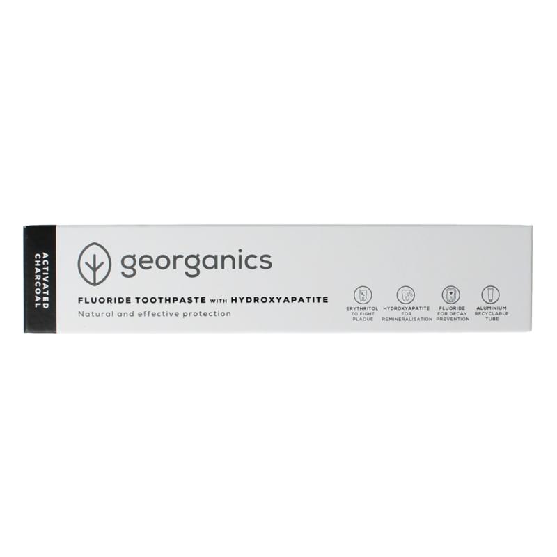Georganics Toothpaste Fluor Charcoal Tube