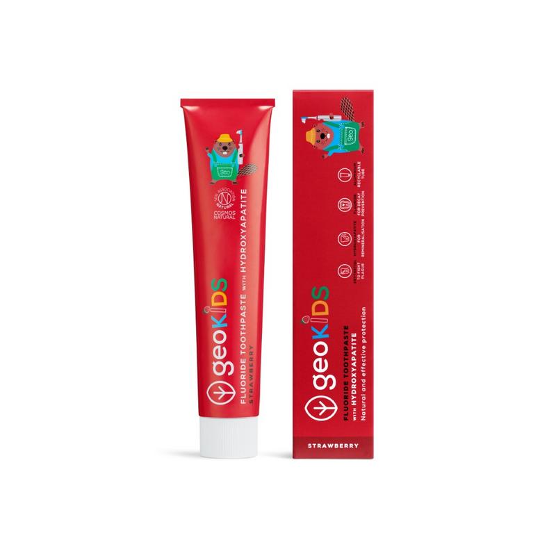 Georganics Toothpaste Fluor Kids Strawberry Tube