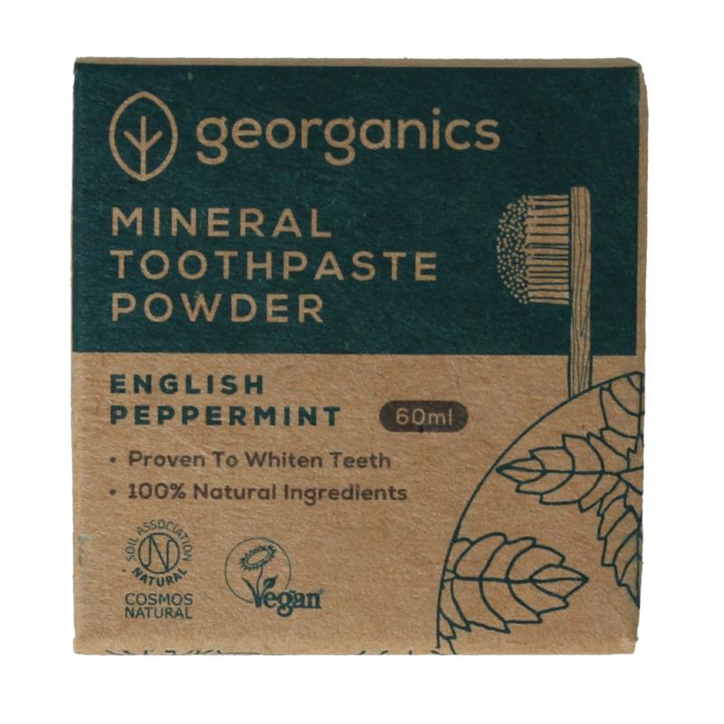 Georganics Toothpaste Mineral Powder English Peppermint