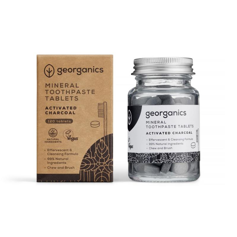 Georganics Toothpaste Tablets Active Charcoal