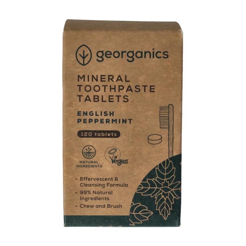 Georganics Toothpaste Tablets English Peppermint