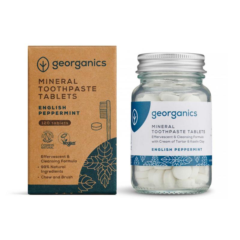 Georganics Toothpaste Tablets English Peppermint