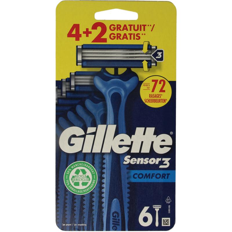 Gillette Sensor 3 Comfort Wegwerpmesjes