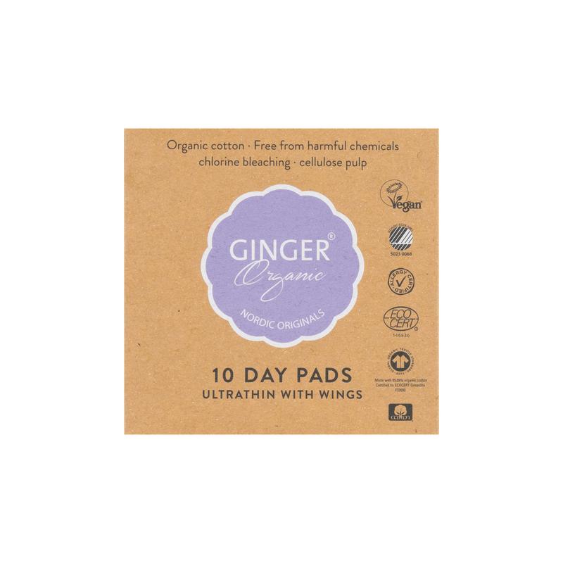 Ginger Organic Maandverband Dag Met Vleugel