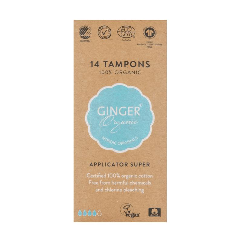 Ginger Organic Tampon Super Met Applicator
