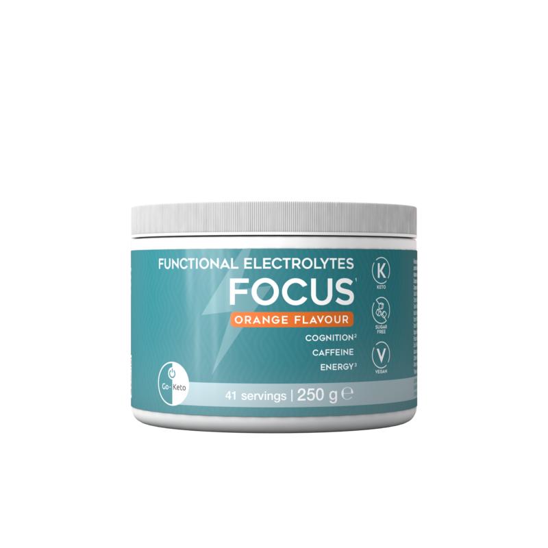 Go-Keto Elektrolytes Drink Poeder Focus Sinaasappel