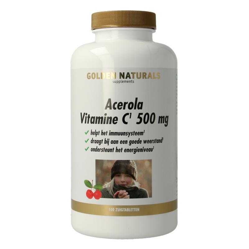 Golden Naturals Acerola Vitamine C 500Mg
