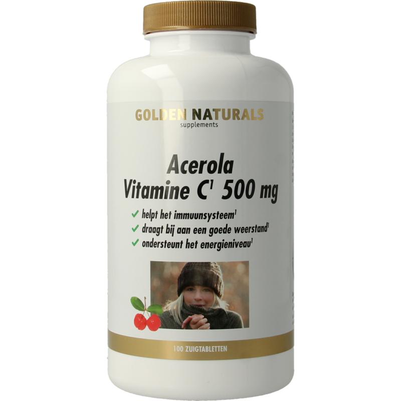 Golden Naturals Acerola Vitamine C 500Mg