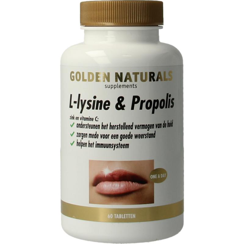 Golden Naturals L-Lysine & Propolis