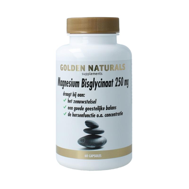 Golden Naturals Magnesium Bisglycinaat 250Mg