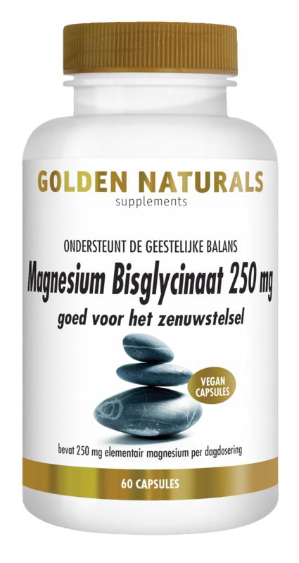 Golden Naturals Magnesium Bisglycinaat 250Mg