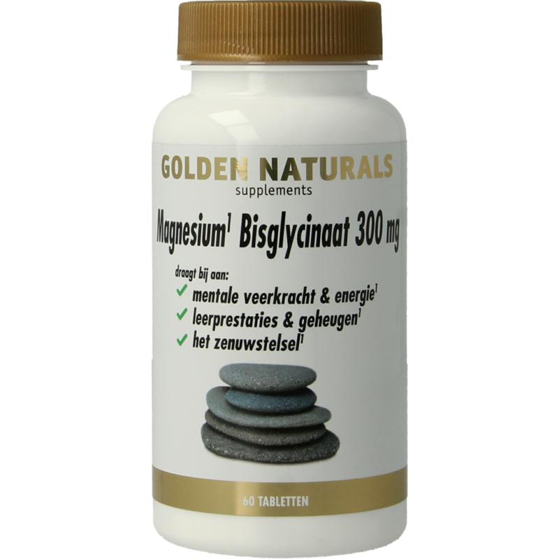 Golden Naturals Magnesium Bisglycinaat 300Mg