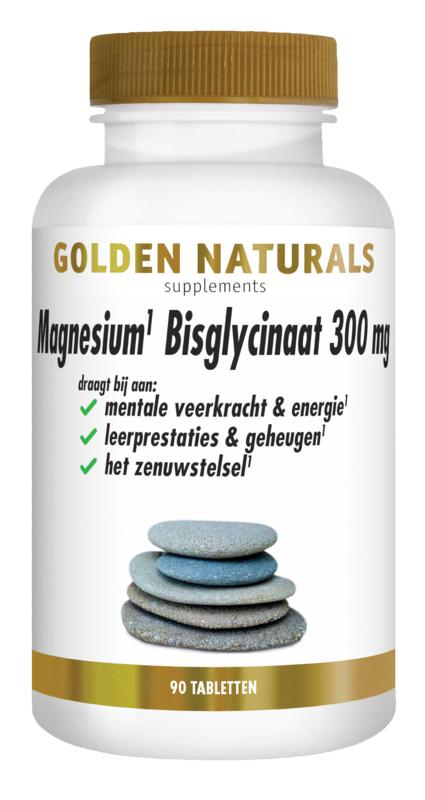 Golden Naturals Magnesium Bisglycinaat 300Mg