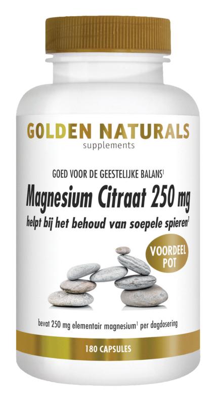 Golden Naturals Magnesium Citraat 250Mg