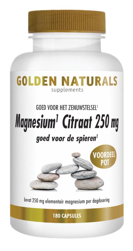 Golden Naturals Magnesium Citraat 250Mg