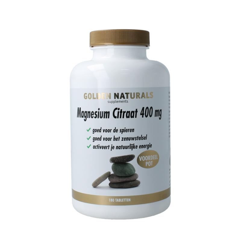 Golden Naturals Magnesium Citraat 400Mg
