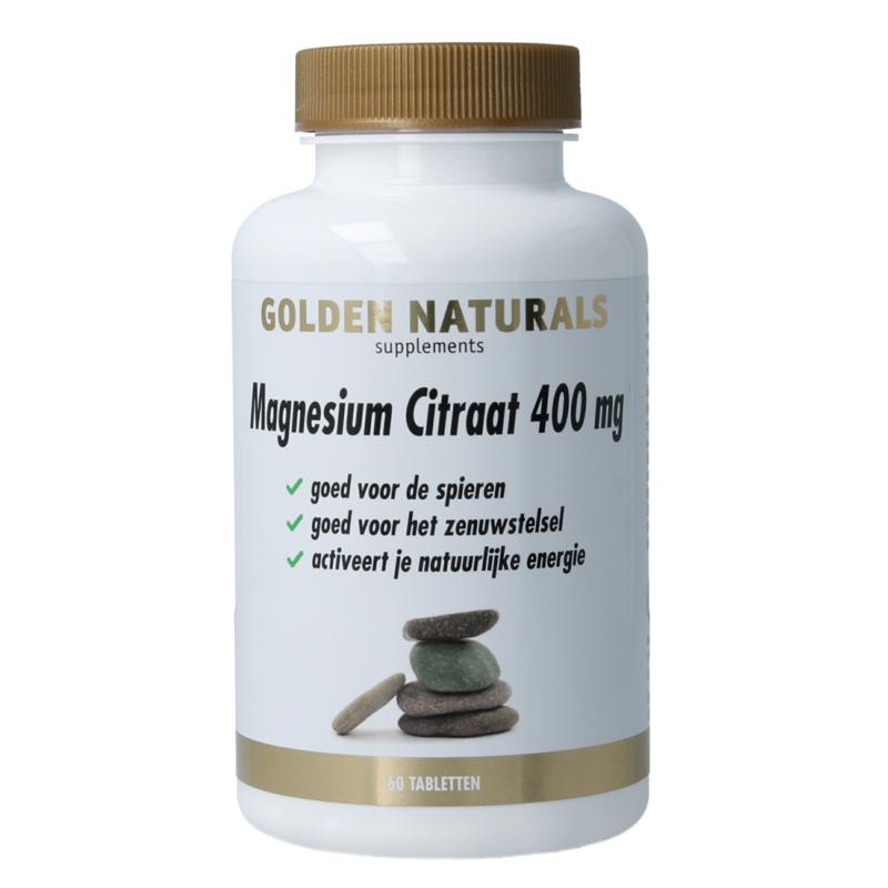 Golden Naturals Magnesium Citraat 400Mg