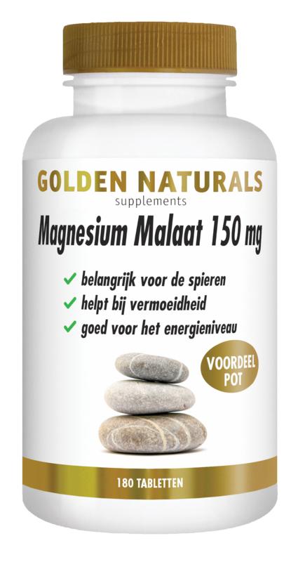 Golden Naturals Magnesium Malaat Vegan