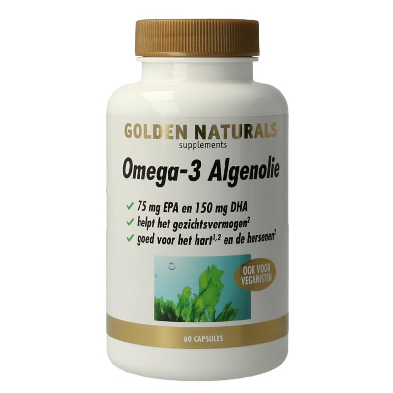 Golden Naturals Omega 3 Algenolie Liquid Capsules