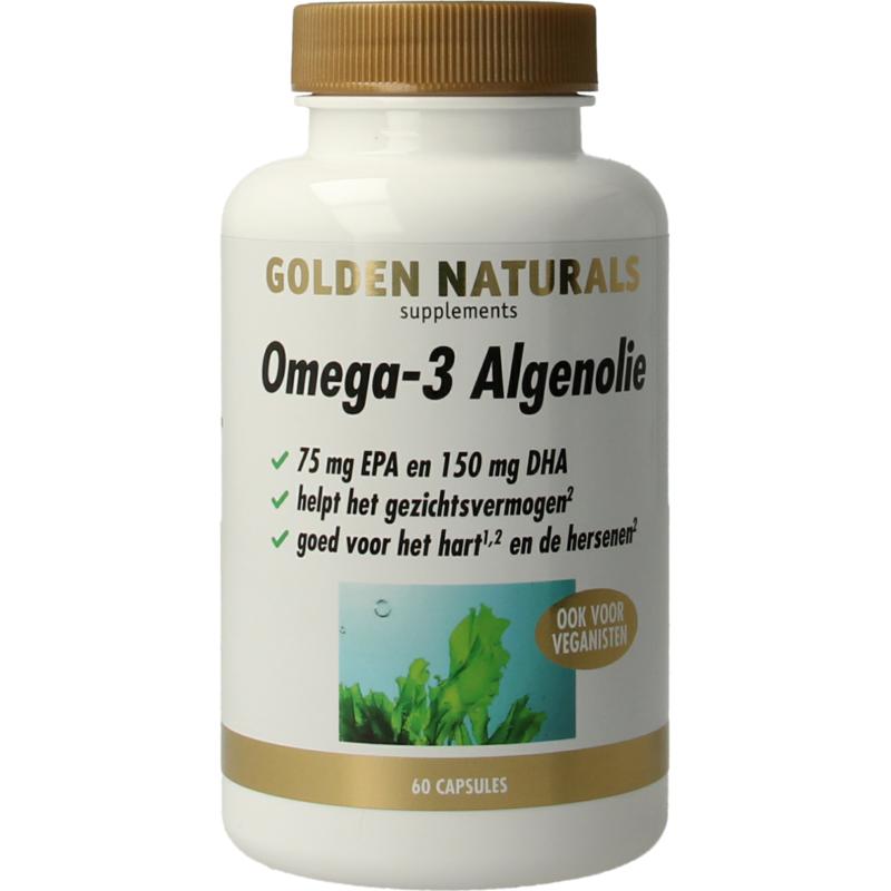 Golden Naturals Omega 3 Algenolie Liquid Capsules