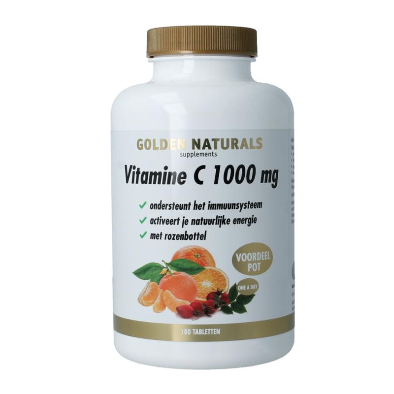 Golden Naturals Vitamine C 1000Mg Met Rozenbottel
